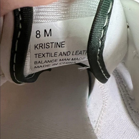 Tretorn Kristine White and Green Women’s Sneakers - Picture 4 of 5